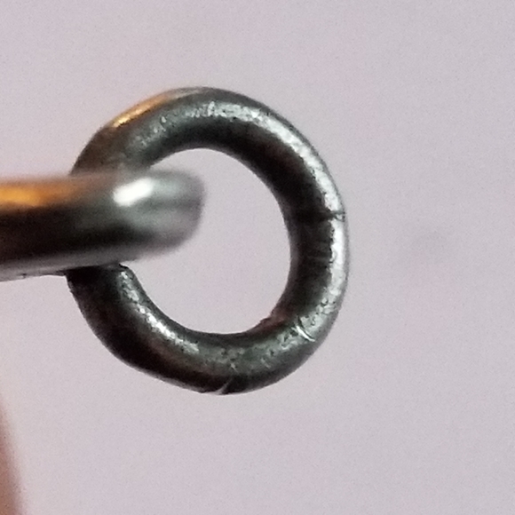 Vintage key pendant SOSY skeleton key steampunk charm silver tone heart - Picture 8 of 12